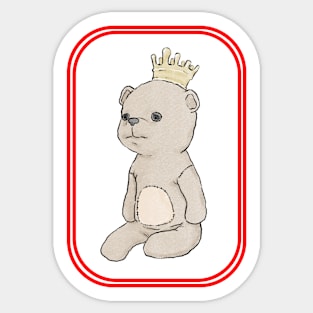 Teddy King Sticker